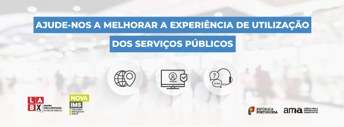 banner questionário sobre serviços públicos