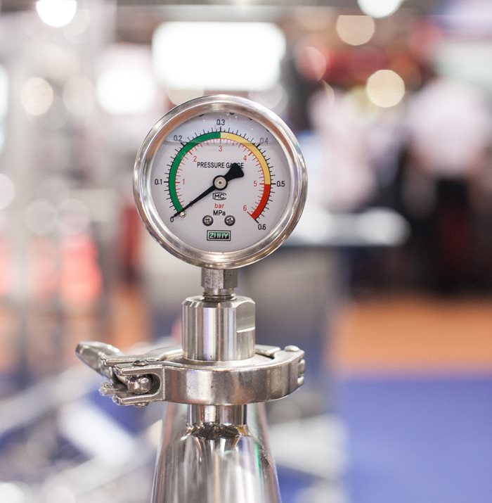 Pressure equipment meter